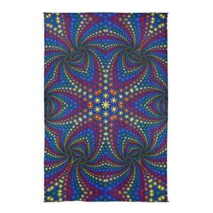 Twisted Rainbow Sun 3D Tapestry with FREE 3D glasses